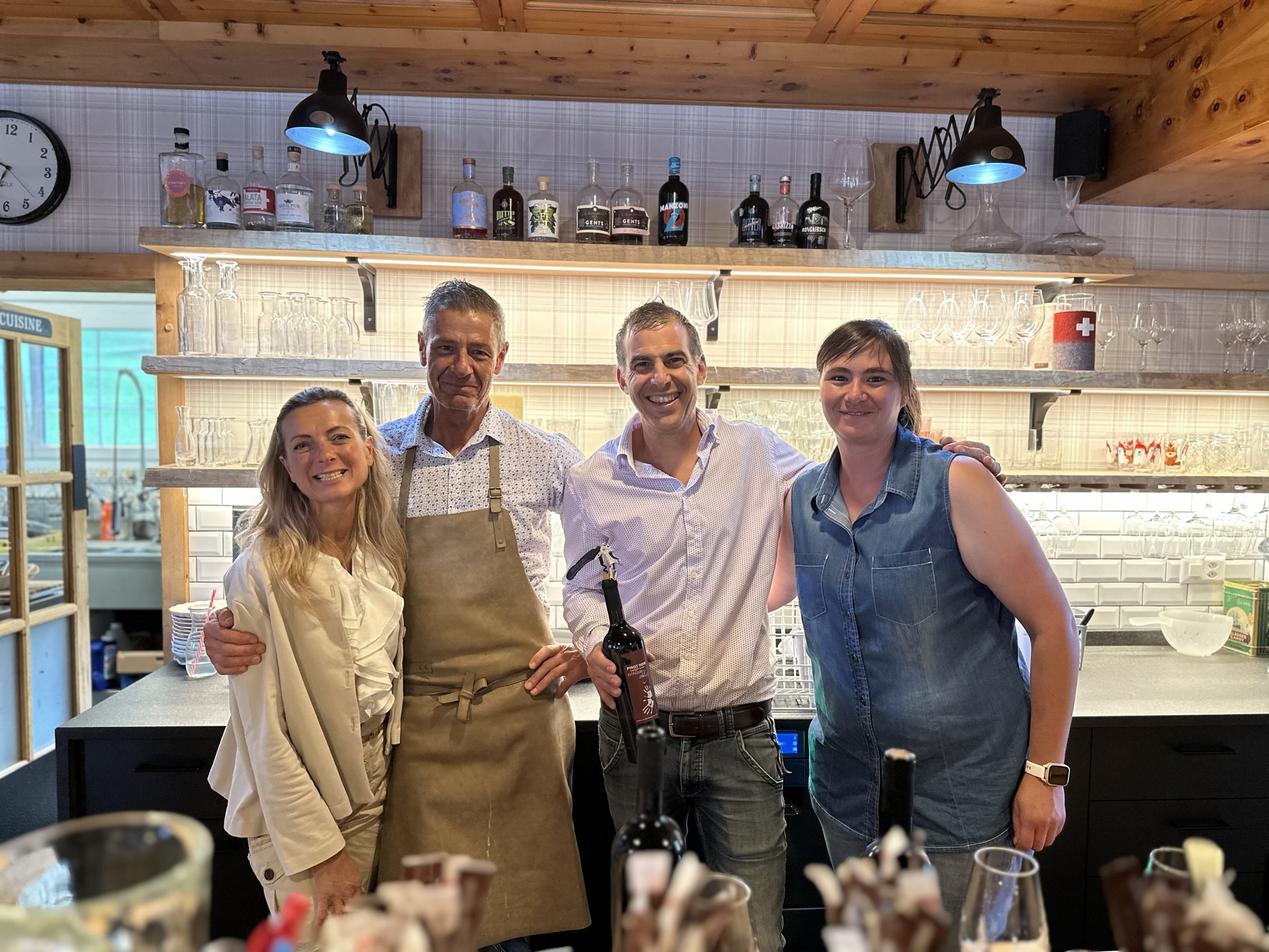 Marianne, Manfred, Stéphane und Michèle